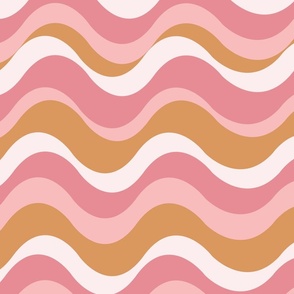 Beach Waves (24") - pink, brown (ST2024BW) 