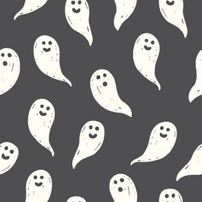 Halloween Ghosts on Black