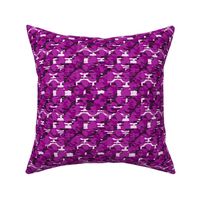 Glitchy Polka Dots (6") - purple, cream (ST2022GPD)