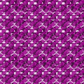 Glitchy Polka Dots (6") - purple, cream (ST2022GPD)