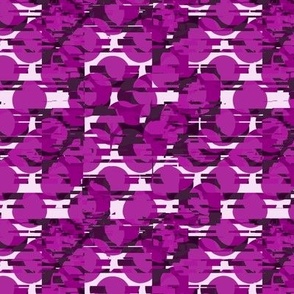 Glitchy Polka Dots (6") - purple, cream (ST2022GPD)
