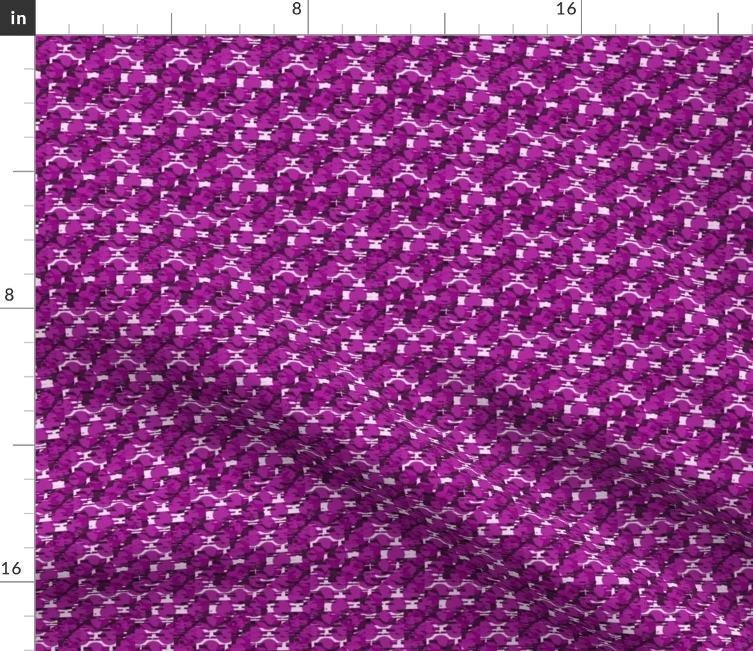 Glitchy Polka Dots (3") - purple, cream (ST2022GPD)