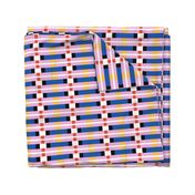 HouseofMay-joyful horizontal stripes blue jonquil blush vermilion white black blocks