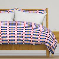 HouseofMay-joyful horizontal stripes blue jonquil blush vermilion white black blocks