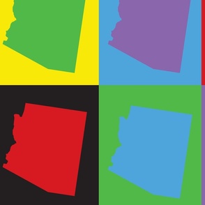 Arizona US State Pop Art Pattern