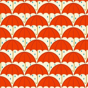 Umbrellas - White Background 