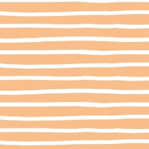 White Stripes on Peach Orange Halloween