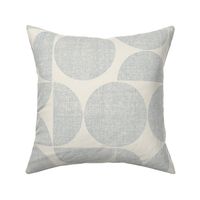Bauhaus Geometric with hand drawn textured lines - creamy white_ french grey blue