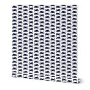 small print // Blue Motorcycle Suzuki Dad Fabric