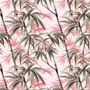 Bamboo on Pink - small 
