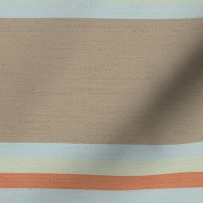 Southwestern Desert Serape Blanket: Horizontal Stripes in Pastel Tones L