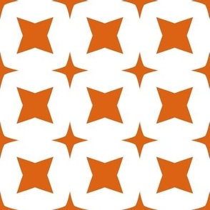 Minimalist Stars Dark Orange