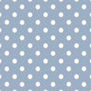 Polka Dot Blue and White