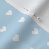 Tiny Hearts in Pastel Blue and White, Valentines Day, love, little girls'