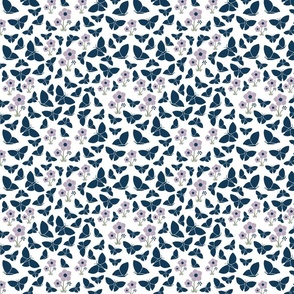 Flutterbies and Posies | Blue, Lavender, White | SKU-FAP-2403