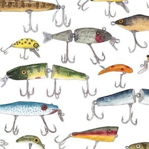 Removable Wallpaper Swatch - Navy Fish Fishing Lures Vintage Lure Hook  Summer Nursery Custom Pre-pasted Wallpaper by Spoonflower 