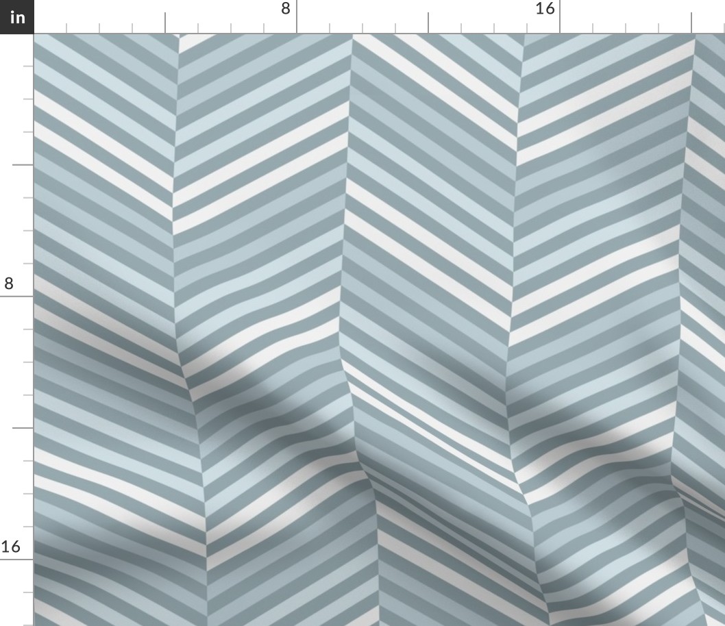 Dusty Blue Wallpaper Chevron Stripe