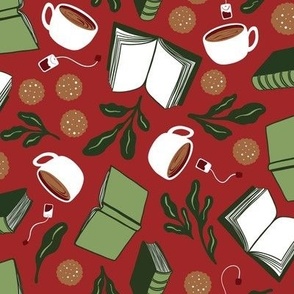 Cookies, Tea and a Good Book // Christmas Red and Green