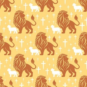 Lion And Lamb Yellow, Large Scale