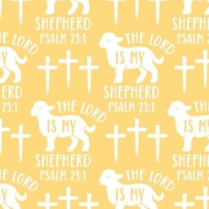 The Lord Is My Shepherd Psalm 23 Yellow, Large Scale