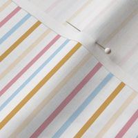 Multicolor horizontal Stripes In pastel pink, blue, yellow