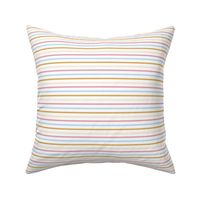 Multicolor horizontal Stripes In pastel pink, blue, yellow