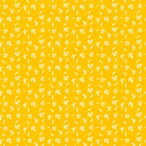 orange, yellow leaves x small pattern