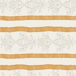 Royal  horizontal stripe orange