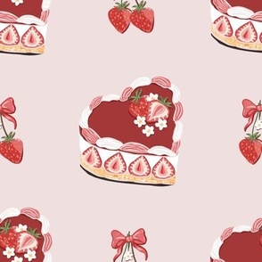 (S) Strawberry Cake