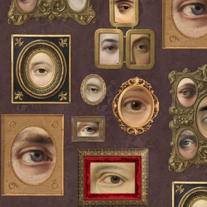 Victorian Eye Portraits in brown