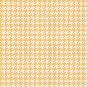 Houndstooth Texture - Decorative Geometry in Sunny Yellow and Ivory Shades / Medium