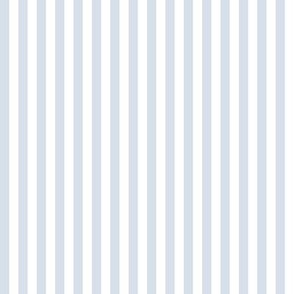 (Small) Awning Beach Stripes - Light Muted Baby Blue and White