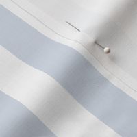 (Large) Awning Beach Stripes - Light Muted Baby Blue and White