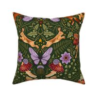 Enchanted Forest Green & Purple - Large