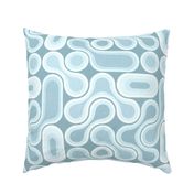 Topographic Dot Design - Soft Blue