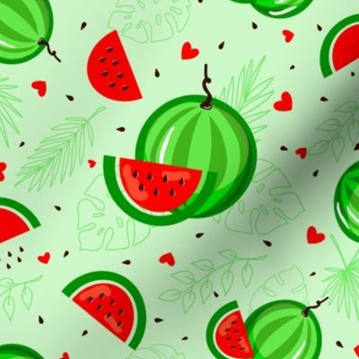 Juicy watermelon paradise - medium scale