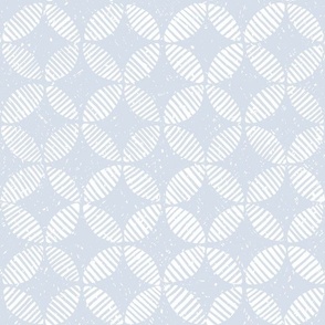(small) Textured circular striped shapes - light baby blue