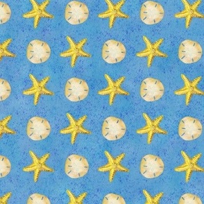 Starfish and Sand Dollars in the Ocean Blue (small)