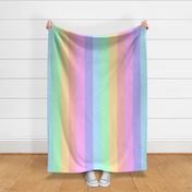 Large Pastel Rainbow Stripe