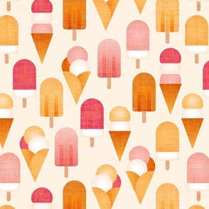 Retro ice cream & popsicles - large