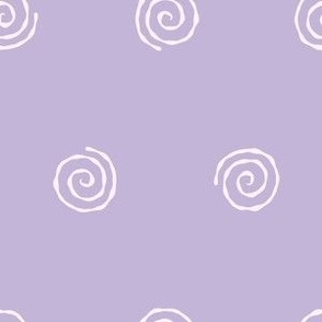 Small Narutomaki Swirl Spirals Diamond Repeat in Lavender Purple Violet
