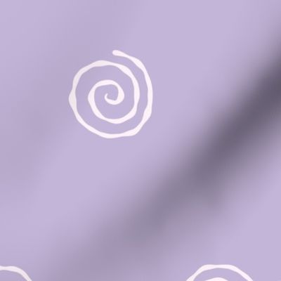 Medium Narutomaki Swirl Spirals Diamond Repeat in Lavender Purple Violet