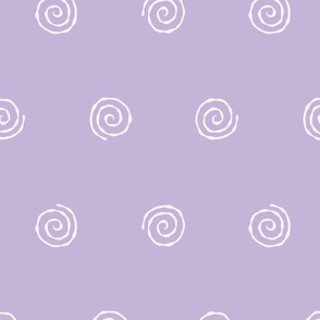 Medium Narutomaki Swirl Spirals Diamond Repeat in Lavender Purple Violet