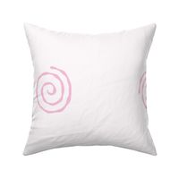 Large Narutomaki Swirl Spirals Diamond Repeat in Blush Pink