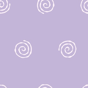 Large Narutomaki Swirl Spirals Diamond Repeat in Lavender Purple Violet