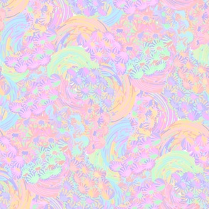 Large Abstract Pastel Frosting