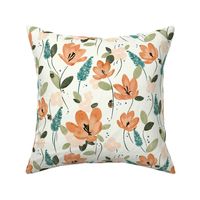 Peach Crocuses - Small Print