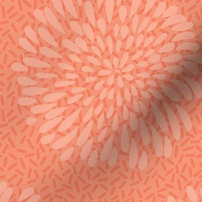 Pom Flower-Electric Tangerine