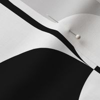 fan black & white art deco  12" paper, 6" fabric
