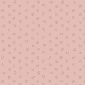 Cute Mushrooms - MEDIUM 5x5 - Pink